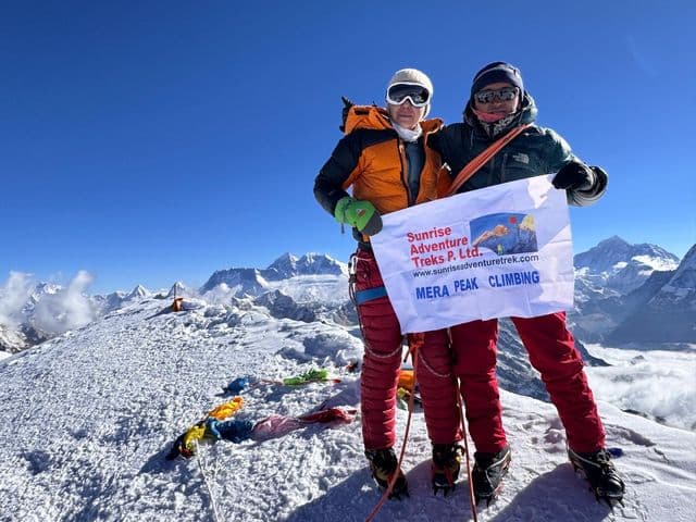 Mera Peak Climbing with Banner
